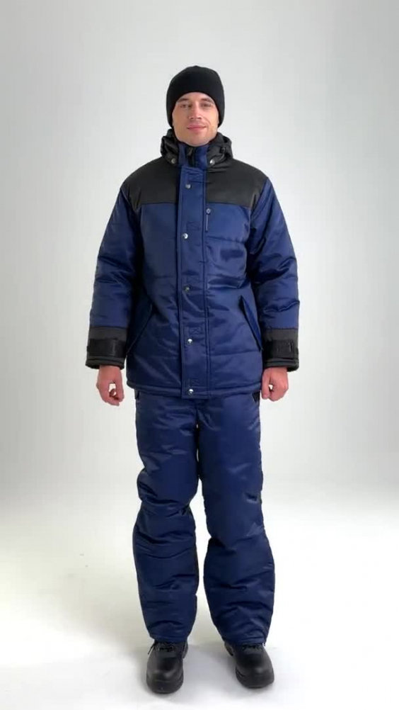 Костюм «VeyGar-1» (Вейгер) утепленный  темно-синий-черный